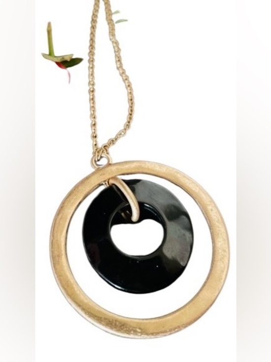 Robert Lee Morris Jewelry - 🔴Robert Lee Morris Gold and Black Pendant Necklace, NWT